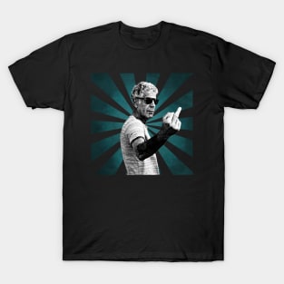 Anthony Bourdain II Retro Pixel II 70s T-Shirt